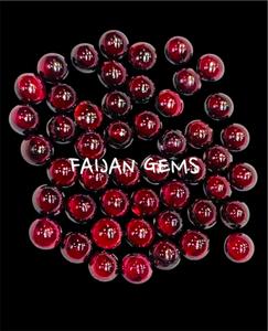 Natural <b>Garnet</b> 8MM Cabochon Loose Gemstone of All Shapes and Sizes for Jewelry Making - Product Image 3