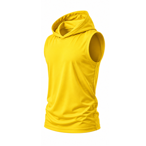 Custom Men Sleeveless <b>Hoodie</b> <b>Soft</b> Cotton Athletic Training Fitness Clothing Wholesale OEM ODM Factory Supplier Sleeveless <b>Hoodie</b> - Product Image 1