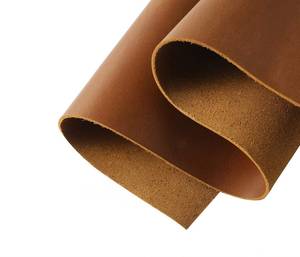 Cuir pleine fleur brun, épaisseur 4-5 mm, tanné végétal, pour la fabrication de fourreaux, sacs et ceintures - Product Image 1