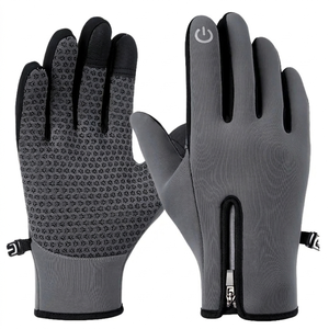 Guantes de Ciclismo con Pantalla Táctil Resistentes al Viento para Fitness, Montañismo, Entrenamiento al Aire Libre, Impermeables, con Cremallera, Antideslizantes, para Invierno - Product Image 3