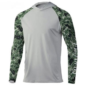 Sudadera con Capucha de Manga Larga Verde Claro para Hombre, Protección Solar UPF 50, Ropa de Pesca Anti-UV - Product Image 3
