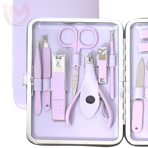 Ensemble de manucure de luxe 7 pièces avec logo personnalisé, coupe-ongles en acier inoxydable 7-en-1, outil de soin des ongles pratique pour les voyages - Product Image 3