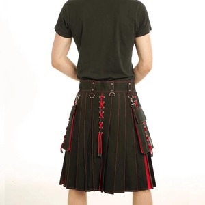 Kilt Utilitario Tartán Híbrido - Múltiples Tartanes Disponibles, Uniforme de Banda de Pipes, Kilt de Tela de Lana Hecho a Mano con Diseño Tartán - Product Image 4