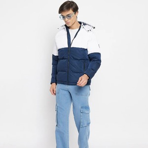 <b>Top</b> Selling Custom Mens Outdoor <b>Bubble</b> Puffer Jacket with Stand Collar and Front Logo Waterproof Breathable Winter Jacket - Product Image 3