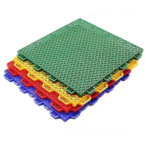 กระเบื้องพื้นพลาสติกสำหรับสนามบาสเก็ตบอลกลางแจ้งสีสันสดใส - Product Image 1