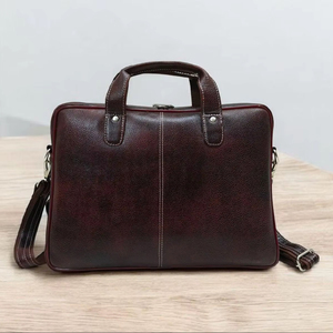 Sac messager en cuir véritable, élégant et économique, pour homme, pour ordinateur portable, pour le bureau, le travail et les voyages, par M/S SHAAD HANDICRAFTS - Product Image 1