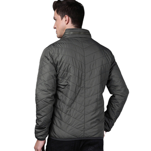 <b>Men</b>’s <b>Lightweight</b> Quilted Puffer <b>Jacket</b> Detachable Hood Slim Fit Windproof Packable Thermal Urban Outerwear OEM - Product Image 3