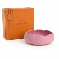 Bol de service Belladec Rose Red moderne en résine, fait main, 10 pouces de diamètre, pour dîner, salade de fruits, collations, maison, hôtel