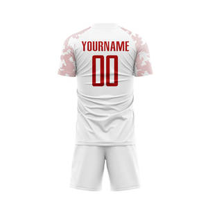 Conjunto de Camiseta y Pantalones Cortos de Fútbol con Logotipo Personalizado OEM Altamente Recomendado, Ropa de Equipo con Técnica de Sublimación, 100% Poliéster de Secado Rápido - Product Image 3