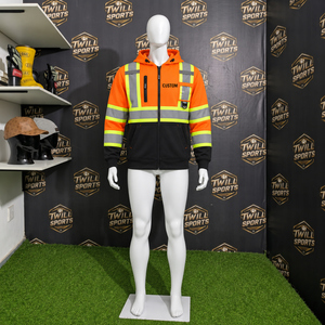 Sudadera de Seguridad Reflectante de Alta Visibilidad con Bolsillos con Cremallera y Antiarrugas de Algodón de Fábrica - Product Image 4