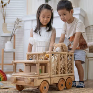 Sustainable Handmade Rattan Car <b>Toy</b> Manufacturer Eco Friendly Decorative Baby Gift Lightweight Durable from Vietnam - Product Image 3