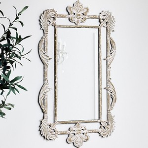 Chic Retro Style Wooden <b>Wall</b> <b>Mirror</b> with Colorful Accents - Product Image 2