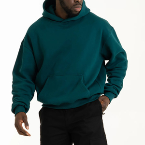 Custom Men Hoodie Fleece Pullover With Pockets <b>Sweatshirt</b> Winter Cotton Streetwear OEM Wholesale - Product Image 2
