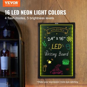 Bacheca di scrittura a LED 24 \ "x16 \" illuminata cancellabile lavagna illuminata segno di Menu effetto Neon pacchetto tavolo da disegno 8 - Product Image 2