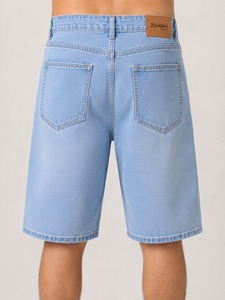 <b>Men</b> Denim Shorts Classic Casual <b>Stretch</b> Fit Lightweight Durable Cotton Summer Everyday Wear Comfortable Fashion Shorts - Product Image 2