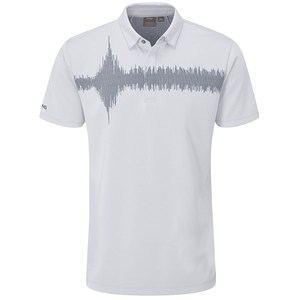 Chemise à manches courtes blanche pour homme, en tricot respirant uni, coupe décontractée, 100% polyester, séchage rapide - Product Image 1