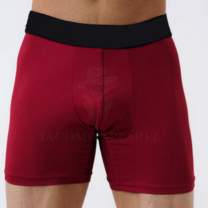 Premium Quality Cotton <b>Stretch</b> Fabric Breathable Soft Fit <b>Men</b> Boxer Rib Daily Wear Comfortable Waistband Custom Logo Pack - Product Image 3