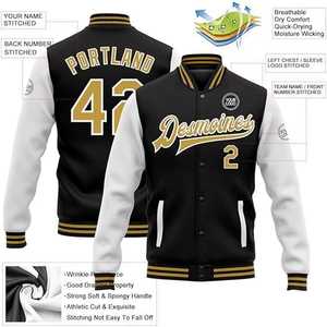 Chaqueta Varsity de Béisbol para Hombre, Modelo 2026, Diseño Moderno con Cuello Alto, Corte Ajustado, Impermeable y Transpirable - Product Image 3