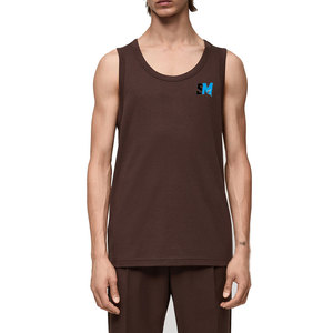 Débardeur de sport tricoté sur mesure pour homme, 100 % coton, tissu respirant, vêtements de sport - Product Image 1