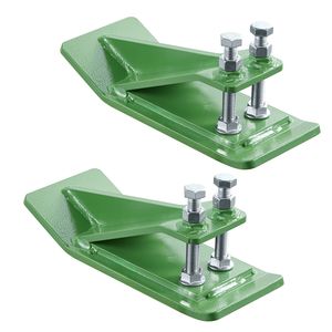 2 Pezzi Protezioni per Bordi Benna Trattore in Acciaio Rinforzato con Doppio Blocco Esagonale e Design Antiscivolo - Product Image 1