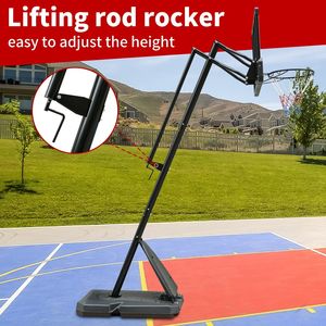Canestro da Basket Regolabile 7.5-10ft con Tabellone da 44 Pollici, Sistema Portatile con Altezza Regolabile, Attrezzatura da Campo - Product Image 4