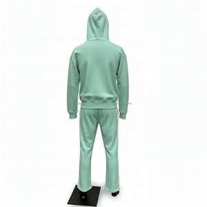 Conjunto Deportivo Seven Gallery con Pedrería Blanca para Hombre, Sudadera y Pantalones de Algodón de Corte Holgado con Cierre Completo - Product Image 4