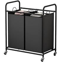 Carrito Organizador de Ropa Sucia de 3 Secciones con Bolsas Extraíbles, Gran Capacidad, Tela Oxford, Organizador de Lavandería Moderno - Product Image 3