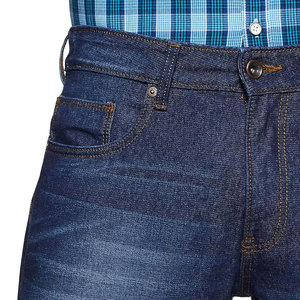 Pantalon en jean décontracté et tendance pour homme et femme, coupe droite, en coton tissé épais, idéal pour l'entraînement, nouveau design - Product Image 5