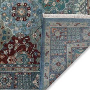 Alfombra Anudada a Mano de Lana y Seda con Base de Látex, Ecológica, Antideslizante, 1 Pieza para Uso Comercial - Product Image 6