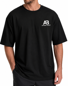 Camiseta de Manga Corta Casual para Hombre, Marca AMY, 100% Algodón, Corte Regular, Bordado Frontal, Lisa, Personalizable con Logotipo, Transpirable, Venta al Por Mayor - Product Image 5