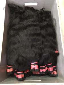 Recién llegado, extensiones de cabello humano indio Remy de trama doble directamente de fábrica, paquetes a granel - Product Image 2