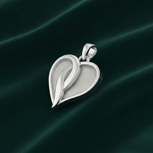 925 Sterling Silver Heart Shape 13x13mm Pendant Base Blank Bezel Setting DIY <b>Memorial</b> Jewelry for Resin Ashes Hair Breastmilk - Product Image 6