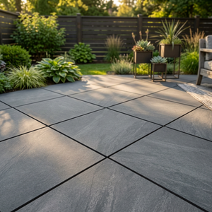 Dalles de terrasse de qualité commerciale 20 mm d'épaisseur 600x900 mm, carreaux de porcelaine extérieurs robustes pour salle de bain, centre commercial et hall, Anthracite - Product Image 5
