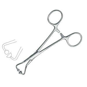 Pinces à serviettes Backhaus en acier inoxydable pour interventions chirurgicales, pinces de drapage de précision pour usage hospitalier et clinique - Product Image 3
