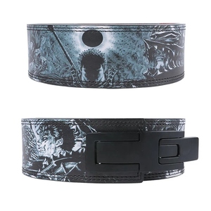 Leather <b>Weight</b> <b>Lifting</b> <b>Belt</b> Adjustable Waist Support Buckle Closure Strength Training Gym <b>Belt</b> Unisex Breathable - Product Image 6