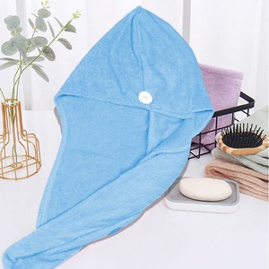 Serviette turban absorbante en coton tissé à rayures rafraîchissantes, jetable, à séchage rapide, écologique, pour femmes, usage domestique, vente en gros - Product Image 2