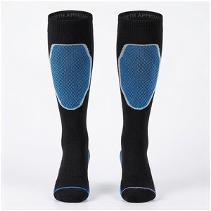 NORTH APPROACH <b>Knee</b> <b>High</b> <b>Socks</b> Black Blue Panel Breathable Hiking <b>Socks</b> for Adults Summer Season - Product Image 1