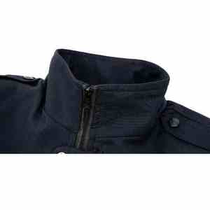 Ensemble uniforme professionnel 2 pièces : veste à col montant avec fermeture éclair et pantalon droit – Tenue de travail - Product Image 2