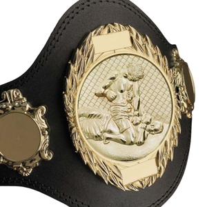 เข็มขัดแชมป์มวยปล้ำแบบกำหนดเอง ดีไซน์สีทอง คุณภาพพรีเมียม เข็มขัดกีฬาสำหรับนักสะสม - Product Image 2