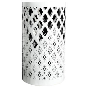 Lot de 5 bougeoirs votifs en fer rond décoratifs pour la maison avec revêtement intérieur en poudre noire dorée et extérieure finie - Product Image 6