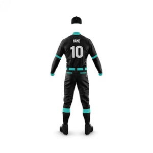 Uniformes de béisbol Jersey personalizado blanco y azul sublimación botones completos conjunto de béisbol de alta calidad - Product Image 2