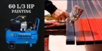 LAXMO Mejor Precio Compresor de Aire Dental Portátil Monobloque de Pistón Lubricado de 60L y 3HP con Motor de 220V y 1 Año de Garantía