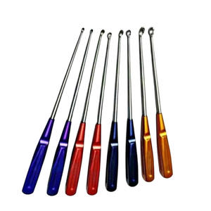 Juego de Curetas Cervicales Manuales de Acero Inoxidable, 8 Piezas, Aprobado por CE, Certificado MOL, Alta Calidad, Ortopedia, Cirugía de Columna Vertebral - Product Image 1