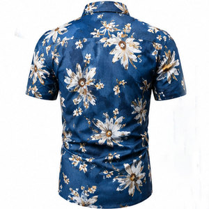 Chemise décontractée pour homme à imprimé graphique, en mélange de coton respirant, à manches longues et au style tendance pour tous les jours - Product Image 2