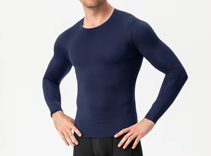 T-shirt de compression à manches longues pour homme, respirant, pour la gym, la course et l'entraînement, idéal pour les sports de plein air – Vente en gros - Product Image 2