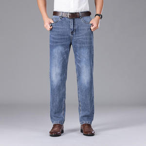 Jeans de Mezclilla Rectos de Corte Regular para Hombre, OEM ODM, con Botones, Estilo Urbano Casual para Primavera/Verano - Product Image 4