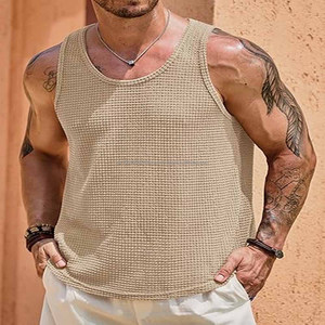 Débardeurs de sport pour hommes sur mesure OEM, débardeur de musculation, t-shirt slim, vente en gros, prix bas - Product Image 3