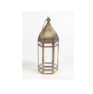 Elegante Linterna de Latón con Acabado Antiguo para Decoración de Hogar de Lujo, Iluminación de Mesa, Suelo y Eventos de Boda - Product Image 2