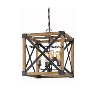 Lustre suspendu moderne en métal marron pour salon, entrée, villa, mariage - Nouveau design - Product Image 1