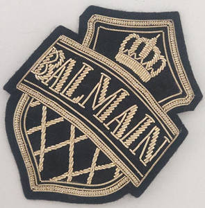 Luxury Custom Size Possible Hand-Embroidered Antique Silver Bullion Threads Sew-On <b>Badges</b> for Jackets, Blazers & Coats - Product Image 2